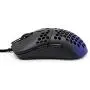 Gwolves Hati HTM Ultra Lightweight Honeycomb Design Wired Gaming Mouse 3360 Sensor - PTFE Skates - 6 Buttons - Only 61G (Black/Purple)