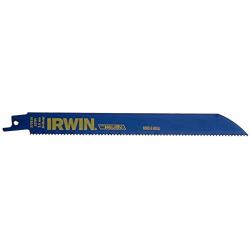 IRWIN Reciprocating Saw Blades, Wood/Metal Cutting, 8-Inch, 10 TPI, 25-Pack (372810B),Blue