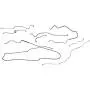 Inline Tube Compatible with 1999-03 Ford F250 F350 Extended Cab Or Crew Cab Long Bed Rear ABS Complete Preformed Brake Line Kit Set Stainless Steel