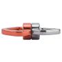 NovelBee 30KN Swing Swivel with 2 Carabiners,360 Degree Free Noiseless Rotation Hanging Accessory (Orange-Gray)