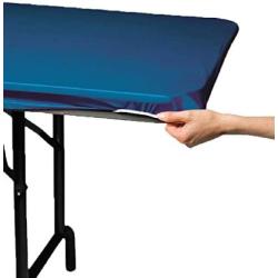 Creative Converting Plastic Stay Put Banquet Table Cover, 29 by 72-Inch, Royal Blue