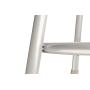 National Public Seating 6224H Steel Stool with Hardboard Seat Adjustable, 25''-33'', Grey