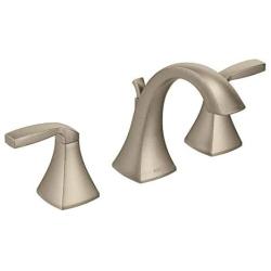 Moen T6905BN Voss Two-Handle 8 in. Widespread Bathroom Faucet Trim Kit, Valve Required, Brushed Nickel