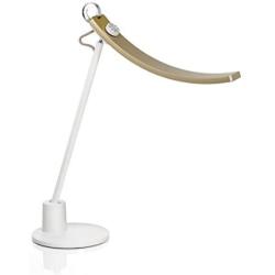 BenQ Gold Genie E-Reading LED Worlds First Desk Lamp for Monitors-Eye Care, Modern, Ergonomic, Dimmable, Warm/Cool White-Perfect for Designers, Engineers, Architects, Studying, Gaming