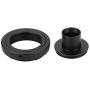 Serounder Astronomical Telescope Eyepiece Adapter, Metal Detachable Adapter Converter for 0.965inch T Mount Astronomical Telescope Eyepiece for Canon EOS Mount SLR Camera