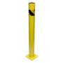 BISupply Parking Bollard – 42in Street Bollard Parking Post, Metal Sign Posts Steel Safety Bollard Traffic Pole