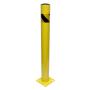 BISupply Parking Bollard – 42in Street Bollard Parking Post, Metal Sign Posts Steel Safety Bollard Traffic Pole