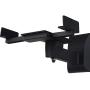 WALI Dual Side Clamping Bookshelf Speaker Wall Mounting Bracket for Large Surrounding Sound Speakers, Hold up to 55 lbs. (SWM201), Black