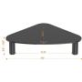 2 Pack Computer Monitor Riser | Triangle Save Space Desktop Corner Stand for Computer Monitor & Laptop Black HD01B-203 2 Pack Computer Monitor Riser | Triangle Save Space Desktop Corner Stand for Computer Monitor & Laptop Black HD01B-203