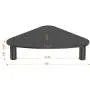 2 Pack Computer Monitor Riser | Triangle Save Space Desktop Corner Stand for Computer Monitor & Laptop Black HD01B-203