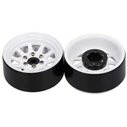 RC Car Parts 2pcs/Set 1.9inch Metal Beadlock Wheel Rims Kit for 1/10 RC Crawler Utility to Use