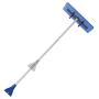 Snow Joe SJBLZD 2-in-1 Snow Broom with 18-Inch Foam Head + Large Ice Scraper, Blue