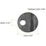 uxcell Frame Turn Button, 1/2'' Metal Round with Screws for Hanging Pictures, Photos, Drawings and Posters, 50 Pcs (Black)