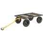 Gorilla Carts GOR1400-COM Heavy-Duty Steel Utility Cart with Removable Sides and 15'' Tires, 1400-lbs. Capacity, Black Gorilla Carts GOR1400-COM Heavy-Duty Steel Utility Cart with Removable Sides and 15'' Tires, 1400-lbs. Capacity, Black