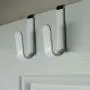 Evelots Over The Door Metal Hooks-Plastic Coated-Steel-Towel-Handbag-Coat-Set/2 Evelots Over The Door Metal Hooks-Plastic Coated-Steel-Towel-Handbag-Coat-Set/2