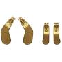 4PCS Metal Paddles Hair Trigger Locks Replacement Kits for Elite Series 2 Controller, Xbox One Elite Controller (Gold)