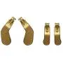 4PCS Metal Paddles Hair Trigger Locks Replacement Kits for Elite Series 2 Controller, Xbox One Elite Controller (Gold) 4PCS Metal Paddles Hair Trigger Locks Replacement Kits for Elite Series 2 Controller, Xbox One Elite Controller (Gold)