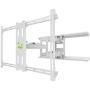 Kanto PDX680W Full Motion Articulating TV Wall Mount for 39-inch to 80-inch TVs Weighing up to 125 Pounds | Integrated Cable Management | Low Profile and 24 in Extension | White