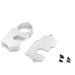 JVSISM Metal Reduction Gear Cover for 124018 124019 1/12 RC Car Upgrade Parts Accessories,Silver
