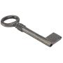 Skeleton Key Antique Finish Classic Steel Metal, Mortise Locks Rim Architectural Barrel Lock Key, Vintage Cabinet Dresser Drawer Grandfather Clocks (Shank Length 2 1/4 Inch, Bit 5/8 X 1/2 Inch)