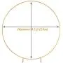 LANGXUN Φ8.5ft (2.6m) Large Size Golden Metal Round Balloon Arch kit Decoration, for Birthday Decoration, Wedding Decoration and Photo Background Decoration LANGXUN Φ8.5ft (2.6m) Large Size Golden Metal Round Balloon Arch kit Decoration, for Birthday Decoration, Wedding Decoration and Photo Background Decoration