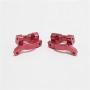 Essenc Upgrade Parts for WLtoys 1: 14 144001 RC Car Metal Steering Swing Arm Base C Rear Hub Seat Servo Pull Rod,Red