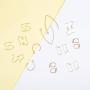 UNICRAFTALE 8 Styles 48pcs Earring Hooks Fish Hook Ear Wires Hypo-allergenic Stainless Steel Earring (0.7-1mm Pin) Earring Hooks Golden Metal Ear Wires for Jewelry Earring Parts DIY Making