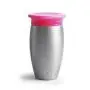 Munchkin Miracle Stainless Steel 360 Sippy Cup, Pink, 10 Ounce