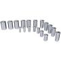 Accusize Industrial Tools No 10-10A Conbination H.S.S. Keyway Broach Sets in Fitted Box, 5100-0012
