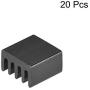 uxcell Electronics Cooler Heatsink for MOS GPU IC Chip Black 9 x 9 x 5 mm 20pcs