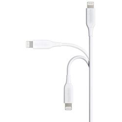 Amazon Basics Lightning to USB Cable - MFi Certified Apple iPhone Charger, White, 1-Foot (Durability Rated 4,000 Bends)