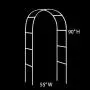 BalsaCircle White Decorative Metal Wedding Arch for Ceremony Outdoor Indoor Bridal Party Photo Booth Decorations BalsaCircle White Decorative Metal Wedding Arch for Ceremony Outdoor Indoor Bridal Party Photo Booth Decorations