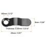 uxcell Frame Turn Button, 9/10'' Metal Bow Shape with Screws for Hanging Pictures, Photos, Drawings and Posters, 50 Pcs (Black)