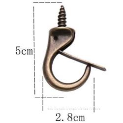 Welldoit 12 Pcs Windproof Metal Hooks Screw in Screw Hooks Ceiling Hooks