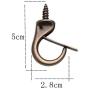 Welldoit 12 Pcs Windproof Metal Hooks Screw in Screw Hooks Ceiling Hooks