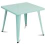 Costzon Kids Steel Table for Indoor/Outdoor Use, Preschool, Bedroom, Playroom, Activity Table for Toddlers Children Boys & Girls(Mint Green, Table)