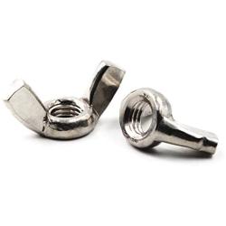 M10(3/8'')304 Stainless Steel Butterfly Wing Nut Set DIN315 Hand Twist Tighten Hardware Nut Fasteners Parts(6PCS)