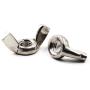 M10(3/8'')304 Stainless Steel Butterfly Wing Nut Set DIN315 Hand Twist Tighten Hardware Nut Fasteners Parts(6PCS)