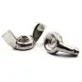 M10(3/8'')304 Stainless Steel Butterfly Wing Nut Set DIN315 Hand Twist Tighten Hardware Nut Fasteners Parts(6PCS) M10(3/8'')304 Stainless Steel Butterfly Wing Nut Set DIN315 Hand Twist Tighten Hardware Nut Fasteners Parts(6PCS)