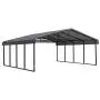 Arrow 20 x 20 29-Gauge Metal Carport with Steel Roof Panels, 20 x 20, Charcoal Arrow 20 x 20 29-Gauge Metal Carport with Steel Roof Panels, 20 x 20, Charcoal
