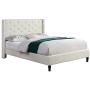 Home Life furBed00007_Cloth_LightBeige b 007 BED 0007 LIGHT BEIGE QUEEN