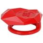 X AUTOHAUX Red Universal Engine Button Knob Push Button Switch Cover Metal Alloy Protective Cover