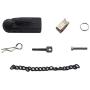 ShareGoo Metal Hitch Trailer Hook Ball Buckle Simulation Link Component for Traxxas TRX-4 90046 90047 SCX10 1/10 RC Crawler Car,Black