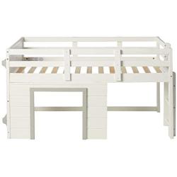 DONCO Twin Sweet Dreams LOW LOFT, White/Grey