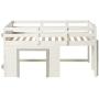 DONCO Twin Sweet Dreams LOW LOFT, White/Grey