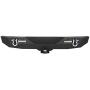 Rear Bumper Textured Black w/2'' Hitch Receiver For 2007-2018 Jeep Wrangler JK