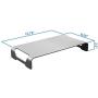 Mount-It! Aluminum Monitor Stand for iMac - Wide Unibody Monitor Riser - Metal Monitor Stand Desktop Organizer with Keyboard Storage - Universal Desktop Monitor Riser for PC, iMac, MacBook, Laptop