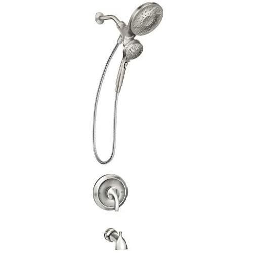 Moen 82304SRN Engage Magnetix Multi-Function Handshower and Rainshower Combo, Spot Resist Brushed Nickel