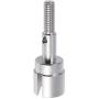 Metal Wheel Axle Shaft 02033 Upgrade Parts for 1/10 HSP Redcat Monster Truck (Silver, Set of 4)