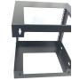 Raising Electronics 9U Wall Mount Open Frame 19 Inch Server Equipment Rack Threaded 15 Inch Depth Black (9U)